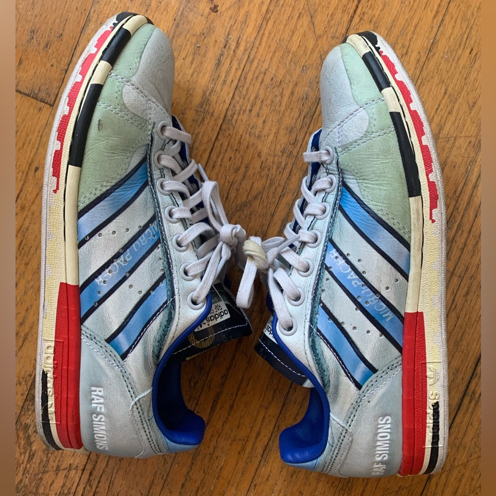 Raf Simons printed Stan Smiths Adidas